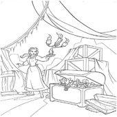 Belle Coloring Pages 13