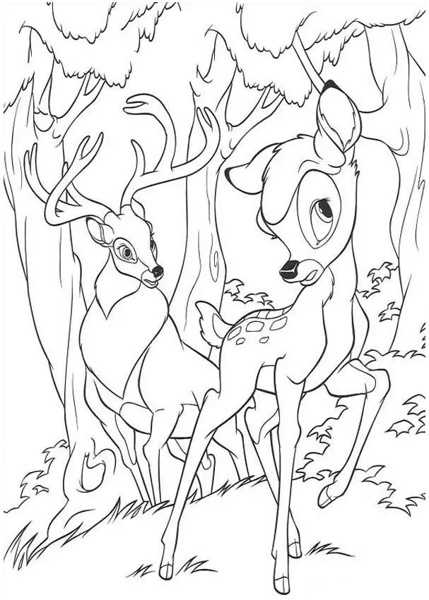 Bambi Coloring 11