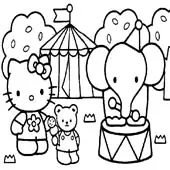 Hello Kitty Coloring Pages 6