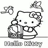 Hello Kitty Coloring Pages 9