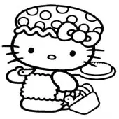 Hello Kitty Coloring Pages 12
